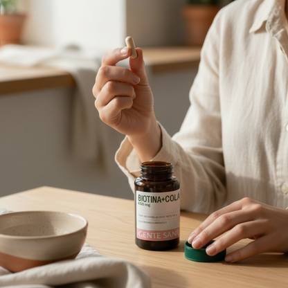 Biotina con  Colágeno 600 mg 60 cápsulas