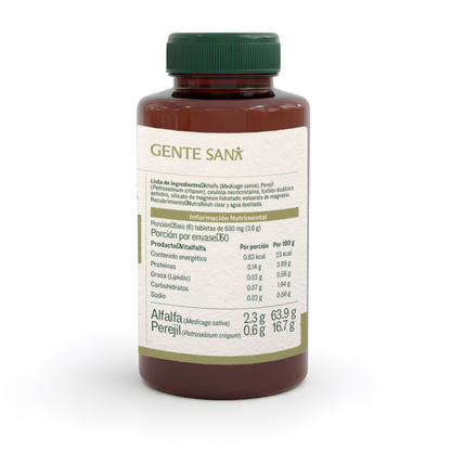 Vitalfalfa de 600 mg 300 tabletas