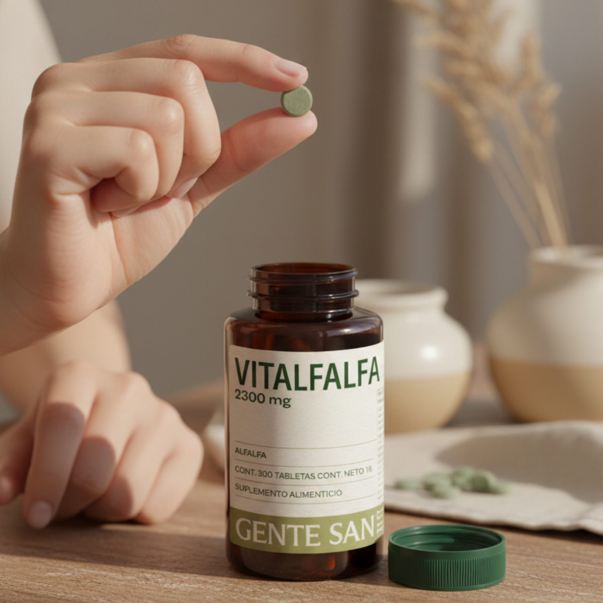 Vitalfalfa de 600 mg 300 tabletas