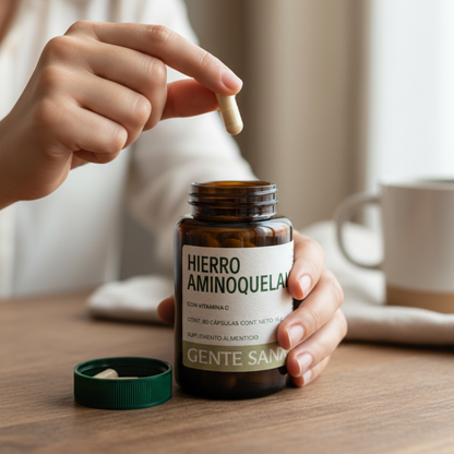 Hierro Aminoquelado 270 mg 60 cápsulas