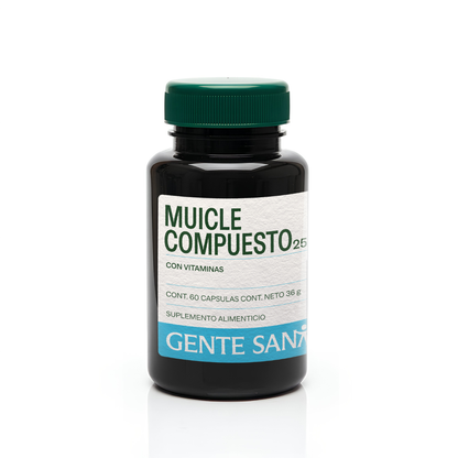 Muicle Compuesto 600 mg 60 cápsulas