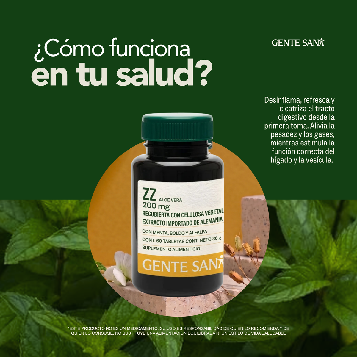 ZZ ALEMANA Sabila 600 mg 60 tabletas