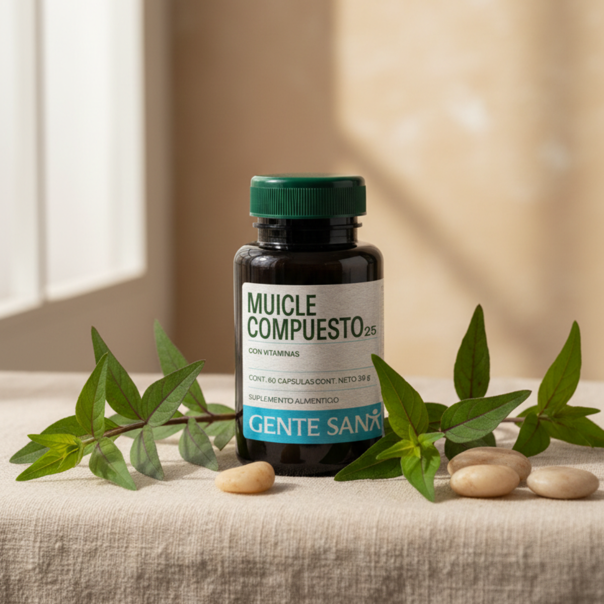 Muicle Compuesto 600 mg 60 cápsulas