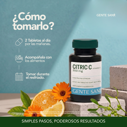 Citric C 600mg 100 tabletas