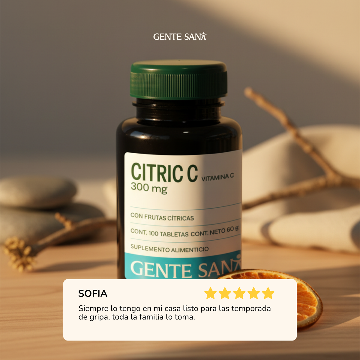 Citric C 600mg 100 tabletas