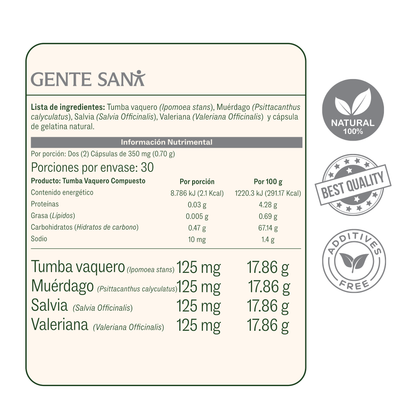 Tumba Vaquero C. 350 mg 60 cápsulas